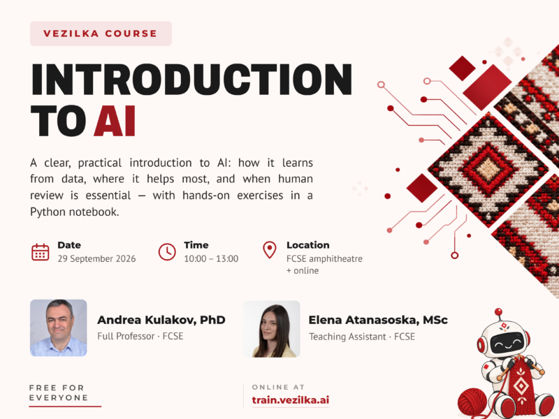VEZILKA Launches Its First Course: First Session — “Introduction to AI”